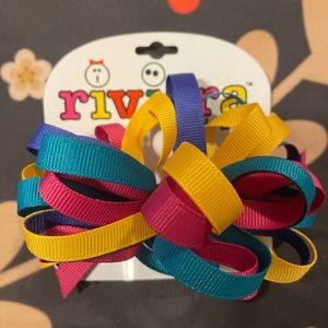 Vintage 90s hair bow barrette